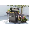 Barbecook Gasgrill Luca 412 mit Unterschrank und Seitenbrenner, 145,4 x 60,3 x 112,3 cm, Schwarz