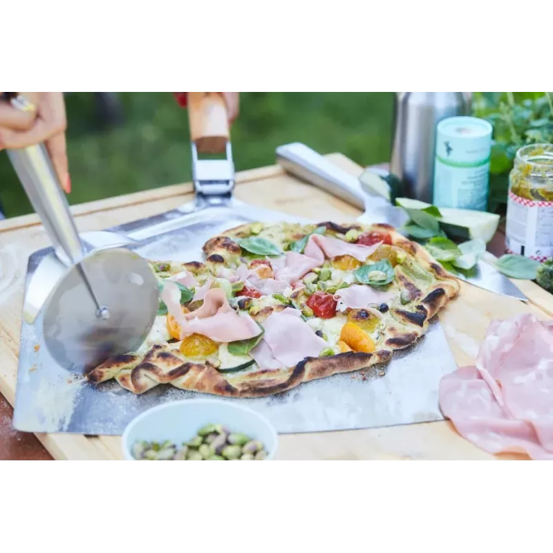Barbecook Premium Pizzaschneider 28,7 cm Edelstahlklinge Schwarzer Griff