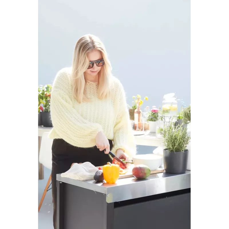 Barbecook Premium Buddy für Gasgrill BC-GAS-2070 - Schwarzer Seitentisch