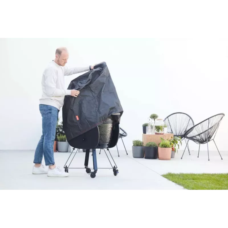 Barbecook Premium Cover für Kamal Kamado Grill, 82,5 x 82,5 x 90,1 cm, Schwarz