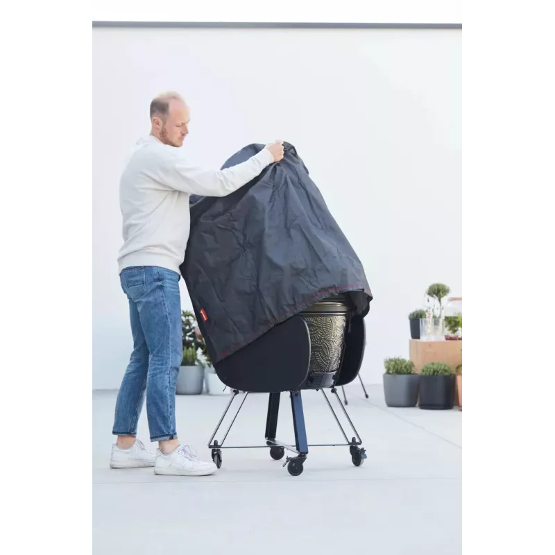 Barbecook Premium Cover für Kamal Kamado Grill, 82,5 x 82,5 x 90,1 cm, Schwarz