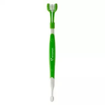 VetExpert CARYODENT TOOTHBRUSH Doppelkopf-Zahnbürste für Hunde und Katzen, Blau/Weiß