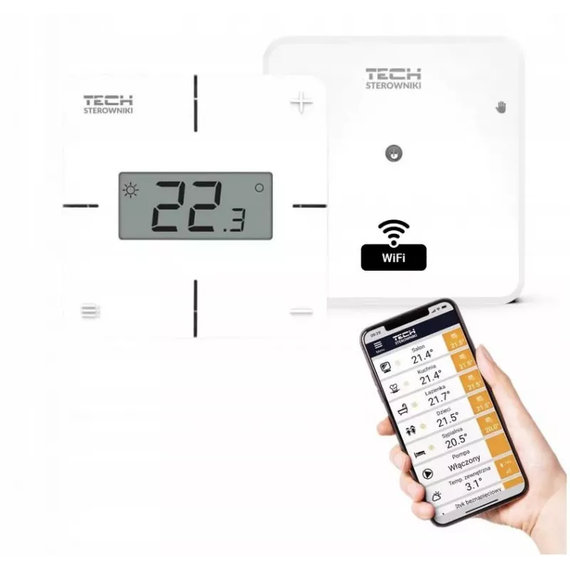 ROOM COPENHAGEN Wireless Room Regulator White T-2x Wi-Fi Tech