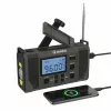 Hawk HWRDI420GN Notfall-Wetterradio mit Solar, Dynamo, Taschenlampe, AM/FM/KW, Grün