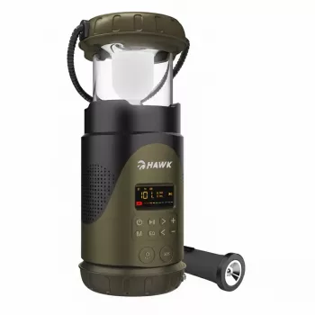 Hawk HWRDI430GN Radio Solar Dynamo mit Taschenlampe