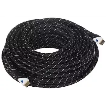 HDMI-Kabel 25 m - High-Speed mit Ethernet, 4K@60Hz, 18 Gbit/s, Schwarz