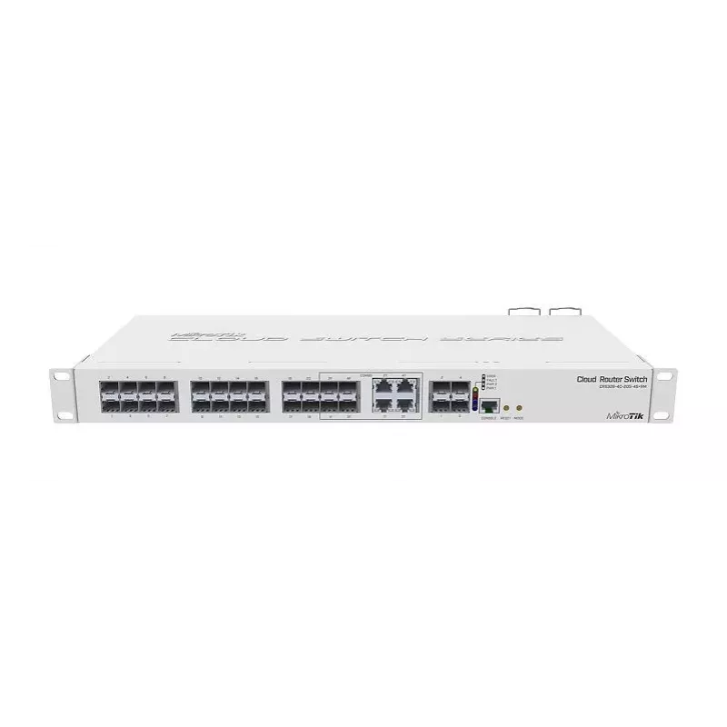 MikroTik CRS328-4C-20S-4S+RM Managed L2/L3 Switch, 1U Rackmount, 20x SFP, 4x SFP+, 4x Combo, Weiß