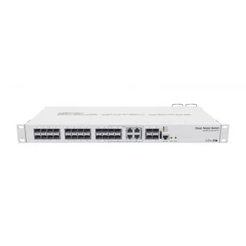 MikroTik CRS328-4C-20S-4S+RM Managed L2/L3 Switch, 1U Rackmount, 20x SFP, 4x SFP+, 4x Combo, Weiß