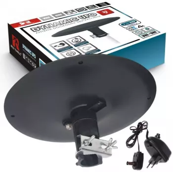 OPTICUM RED Opticum DVB-T Dynamic UFO-360 Schwarz Aktive Außen-Rundstrahlantenne
