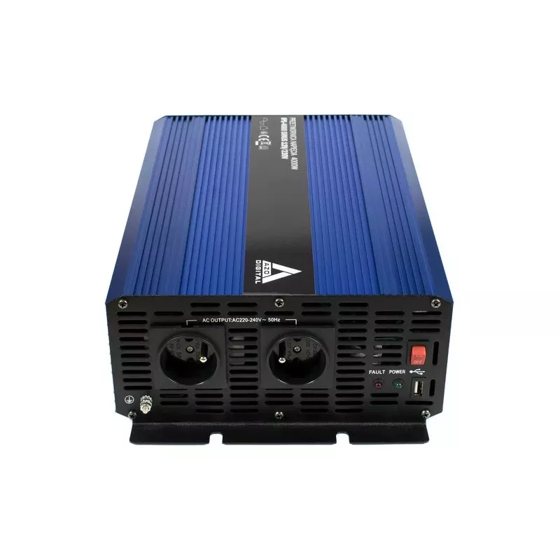 AZO Digital 12 VDC / 230 VAC Konverter SINUS IPS-4000S 4000W Reine Sinuswelle Wechselrichter
