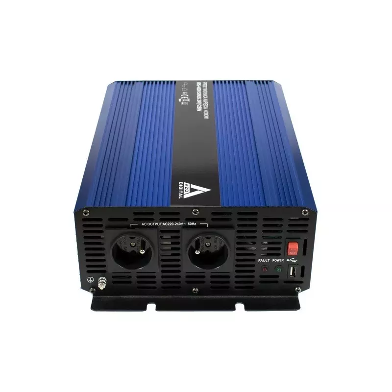 AZO Digital 24 VDC / 230 VAC Konverter SINUS IPS-4000S 4000W Reine Sinuswelle Wechselrichter