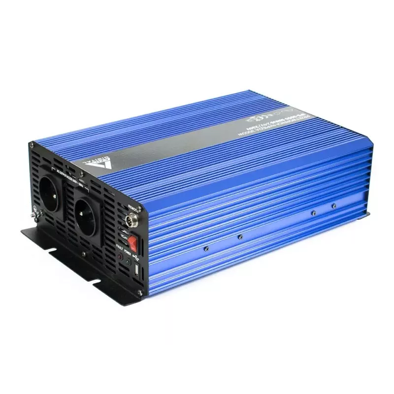 AZO Digital 24 VDC / 230 VAC Konverter SINUS IPS-3000S 3000W Reine Sinuswelle Wechselrichter
