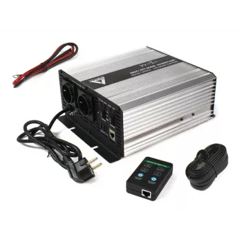 AZO Digital 12V UPS-1200SR Line-Interaktive USV 1200VA/600W Reine Sinuswelle 12V/230V