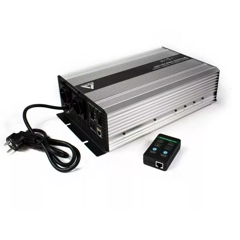 AZO Digital USV-4000SR Unterbrechungsfreie Stromversorgung 4000VA/2000W Reine Sinuswelle 12V DC zu 230V AC Line-Interactive USV mit AVR
