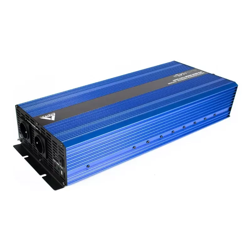 AZO Digital 24 VDC / 230 VAC Konverter SINUS IPS-8000S 8000W Reine Sinuswelle Wechselrichter