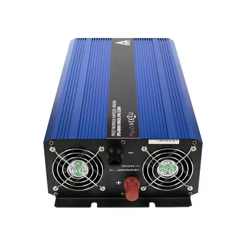 AZO Digital 24 VDC / 230 VAC Konverter SINUS IPS-8000S 8000W Reine Sinuswelle Wechselrichter