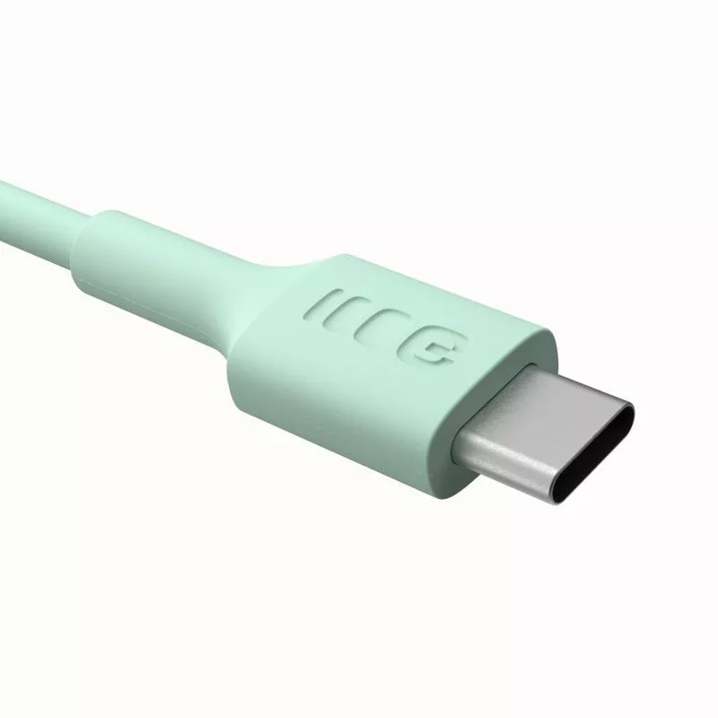Green Cell PowerFlex Fast Charging USB-C to USB-C Kabel 100W 2m Mintgrün