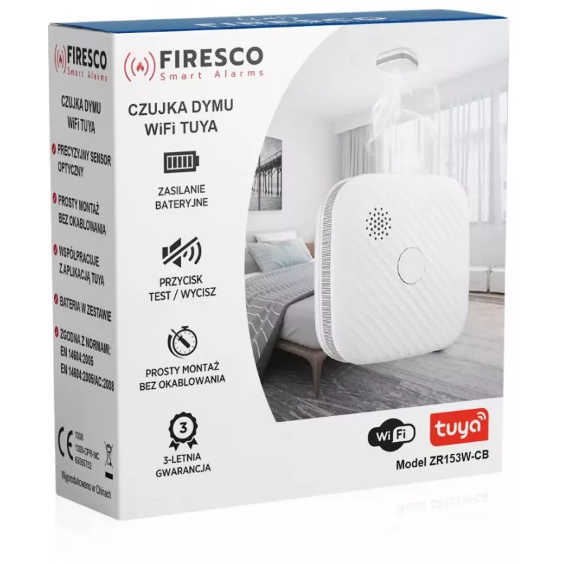 FIRESCO Smoke Detector Tuya/WiFi ZR153SW-CB