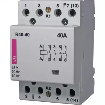 ETI R 40-40 Modulares Schütz 40A 4P 4NO 3M 230V AC ETICON