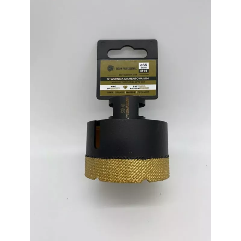 KORONA DIAMENTOWA M14 65mm WIERCENIE NA SUCHO / INDIAN PROFESSIONAL