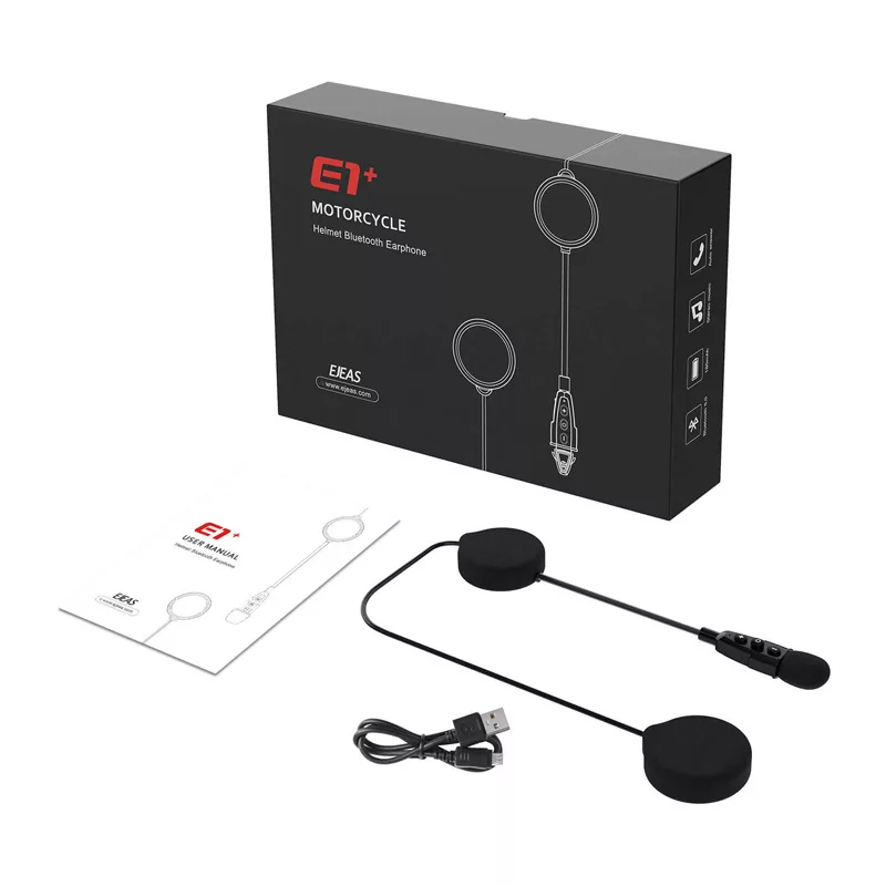 EJEAS E1+ Bluetooth-Headset für Helme