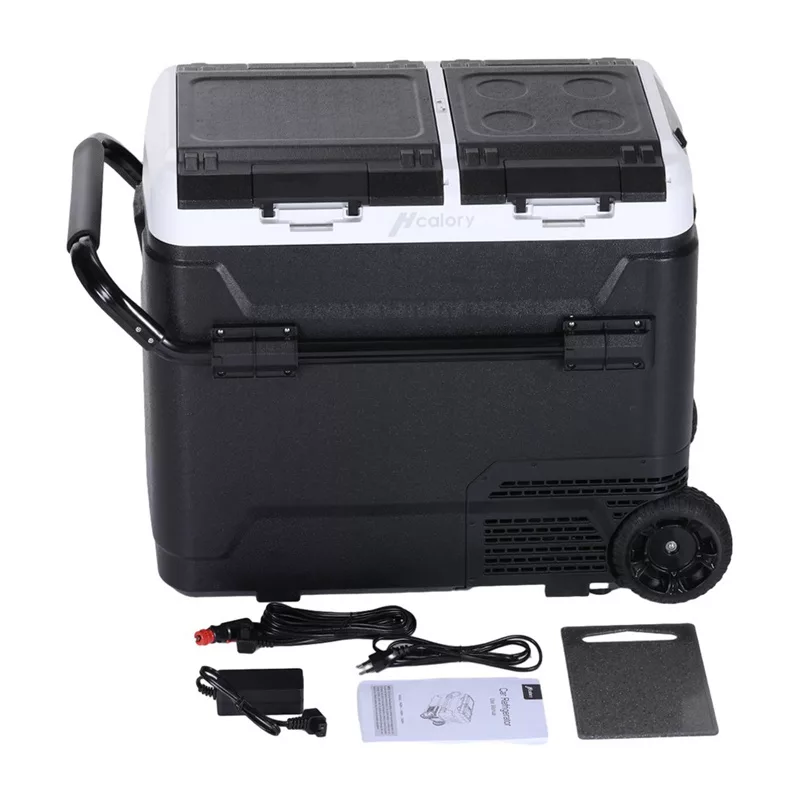 HCALORY P40M+ 40L Kühlbox mit Bluetooth, DC 12V/24V, AC 100-240V, -20°C bis +20°C, digitales LCD-Display, Touchpanel, USB-Anschluss