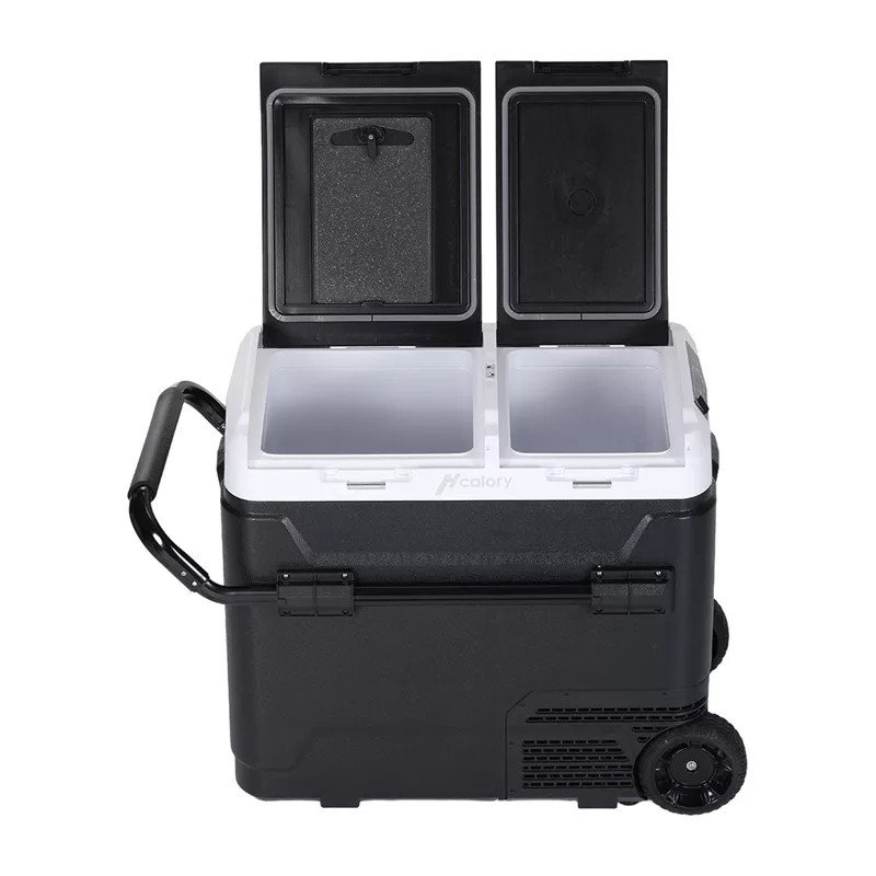 HCALORY P40M+ 40L Kühlbox mit Bluetooth, DC 12V/24V, AC 100-240V, -20°C bis +20°C, digitales LCD-Display, Touchpanel, USB-Anschluss