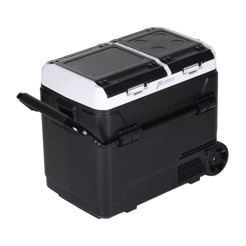 HCALORY P40M+ 40L Kühlbox mit Bluetooth, DC 12V/24V, AC 100-240V, -20°C bis +20°C, digitales LCD-Display, Touchpanel, USB-Anschluss