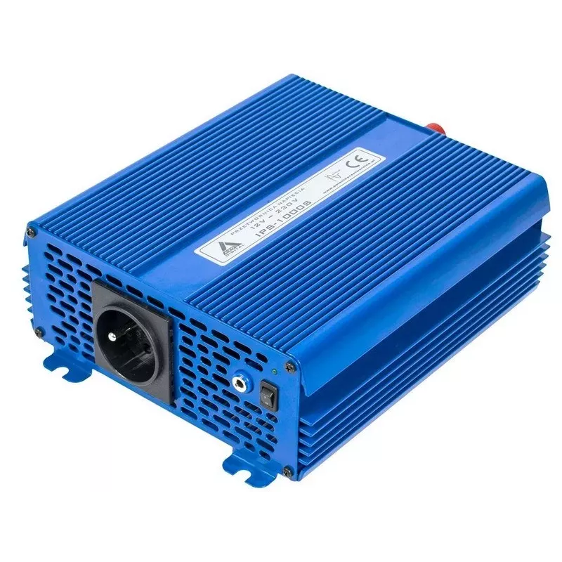 AZO Digital IPS-1000S 1000W Reiner Sinus-Wechselrichter 12V DC auf 230V AC mit ECO-Modus