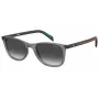LEVI'S LV-5072-S-RIW Herren-Sonnenbrille, rechteckiger Kunststoffrahmen, graue Gläser, 51 mm