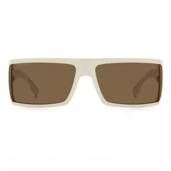 DSQUARED2 Herren Sonnenbrille D2-0140-S-SZJ Pilot Acetat Schwarz Gestell Graue Gläser 73mm