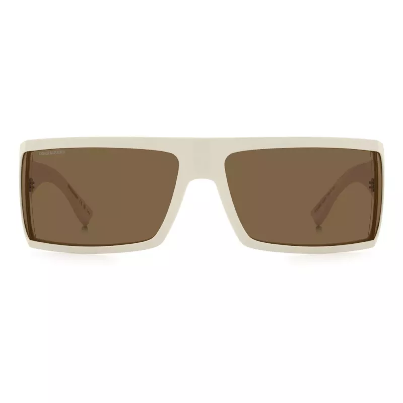 DSQUARED2 Herren Sonnenbrille D2-0140-S-SZJ Pilot Acetat Schwarz Gestell Graue Gläser 73mm