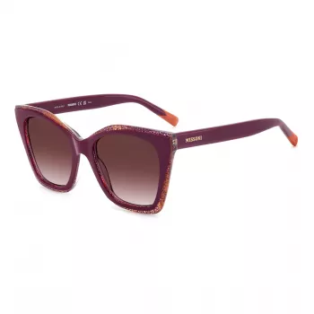 MISSONI Made in Italy Damen-Sonnenbrille MIS0188S8CQ - Havana Acetatrahmen, braune Verlaufsgläser, 54 mm