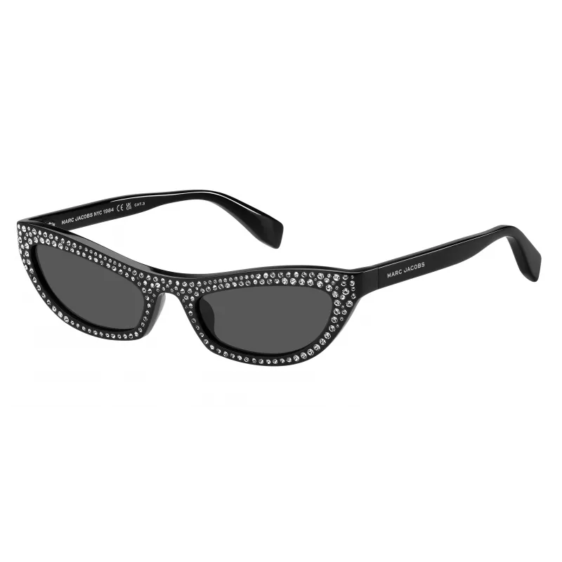 THE MARC JACOBS Damen-Sonnenbrille MARC797S7C5 Havana Acetat Square Frame Braune Gläser 54mm