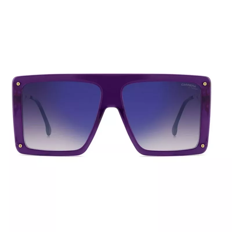 Carrera Damen-Sonnenbrille CAUNICASEB3V - Schwarzer Acetat-Rahmen, graue Gradienten-Gläser, 60/14/130 mm
