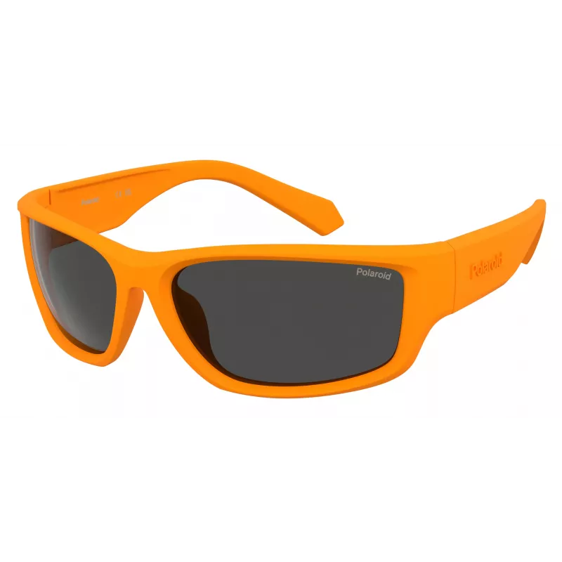 POLAROID PLD2166S2M5 Herren Rechteck-Sonnenbrille - Schwarzer Rahmen, Graue Polarisierte Gläser 62mm