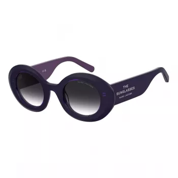 THE MARC JACOBS Damen-Sonnenbrille MARC799SRY8 Havana Acetat Square Frame Brown Gradient Lens 47/24/140 mm
