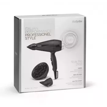 BaByliss 6710DE Haartrockner 2200W Professioneller AC-Motor Ionen-Technologie Kaltluftstoss 2 Konzentratordüsen