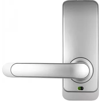 EURA ELH-01H4 Silberner Zugriffsgriff mit Fingerabdruck, RFID, PIN, Bluetooth