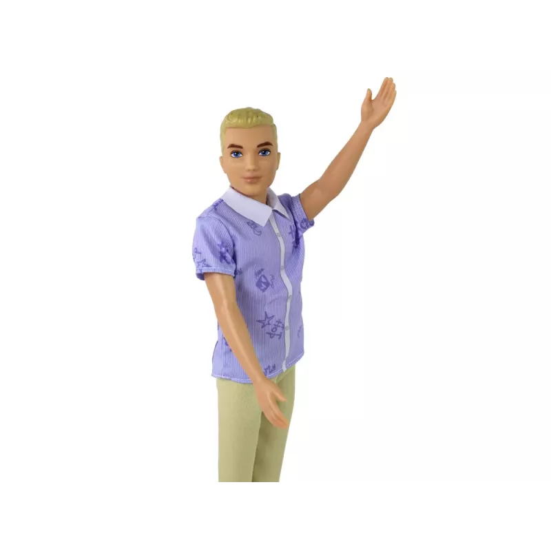LEAN TOYS Kinderpuppe Junge Paulo Hemd blondes Haar
