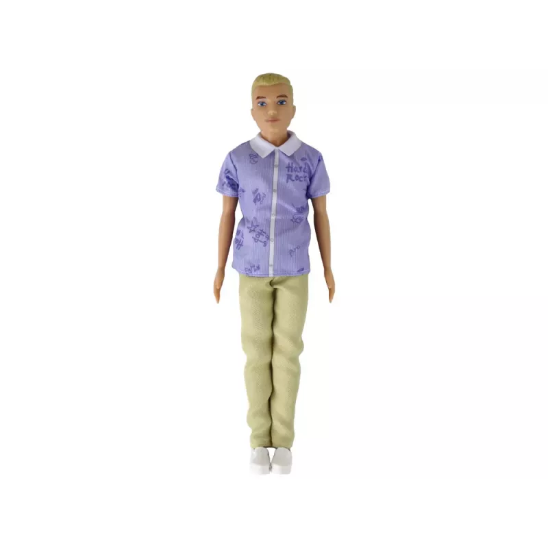LEAN TOYS Kinderpuppe Junge Paulo Hemd blondes Haar