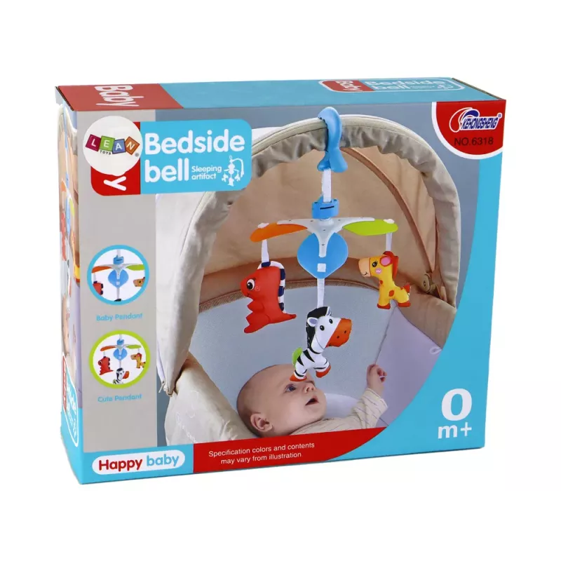 LEAN TOYS Kinderkarussell, Tier-Clip, Bunt