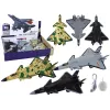LEAN TOYS Akku-Modellflugzeug Reibungsantrieb Ladegerät Set mit 3 Typen