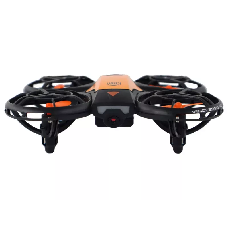 LEAN TOYS Ferngesteuerte Drohne mit Lichtern Orange