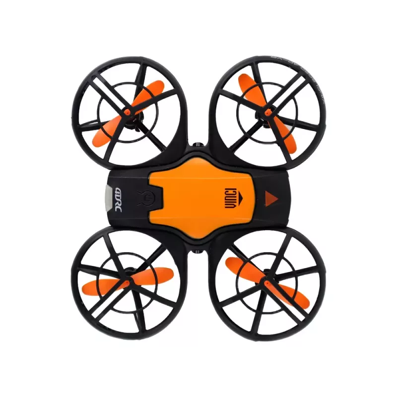 LEAN TOYS Ferngesteuerte Drohne mit Lichtern Orange
