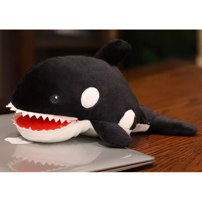 LEAN TOYS Plüschtier Orca Ocean Puppet 30 cm