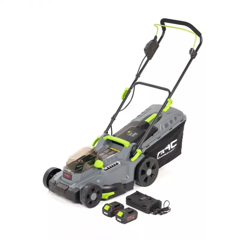 Akku-Rasenmäher NAC 2x20V 40V bürstenlos 37cm Schnittbreite 40L Grasfangkorb