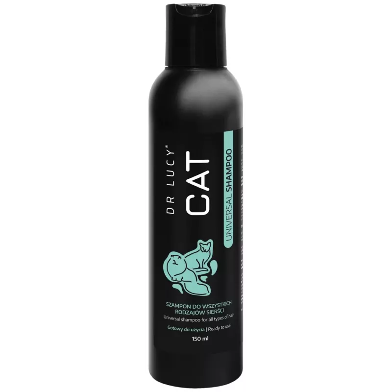 DR LUCY Cat Universal Shampoo 150 ml Sanftes, feuchtigkeitsspendendes Shampoo für alle Katzenfelltypen