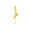 LEAN TOYS Maskottchen Plüschaffe mit Baby, Gelb 90 cm
