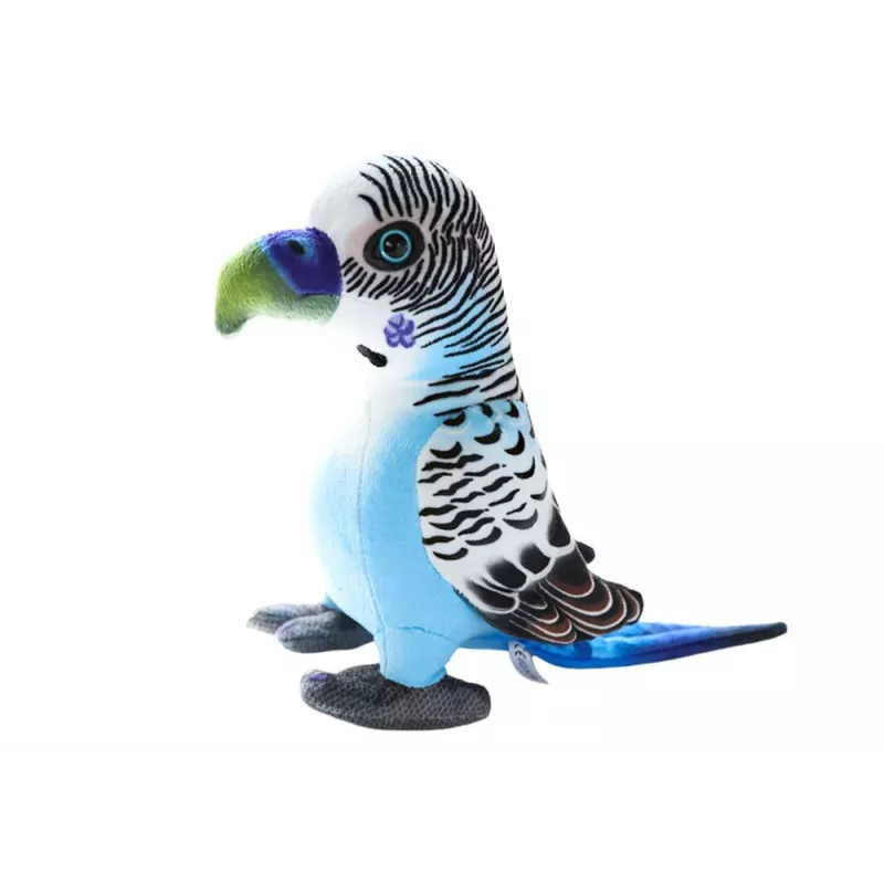 LEAN TOYS Plüsch-Blauer-Papagei-Maskottchen 20 cm